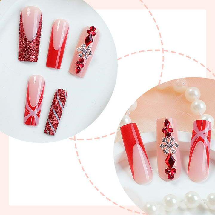 Glamorous Festive Press-On Nail Set Kalsten