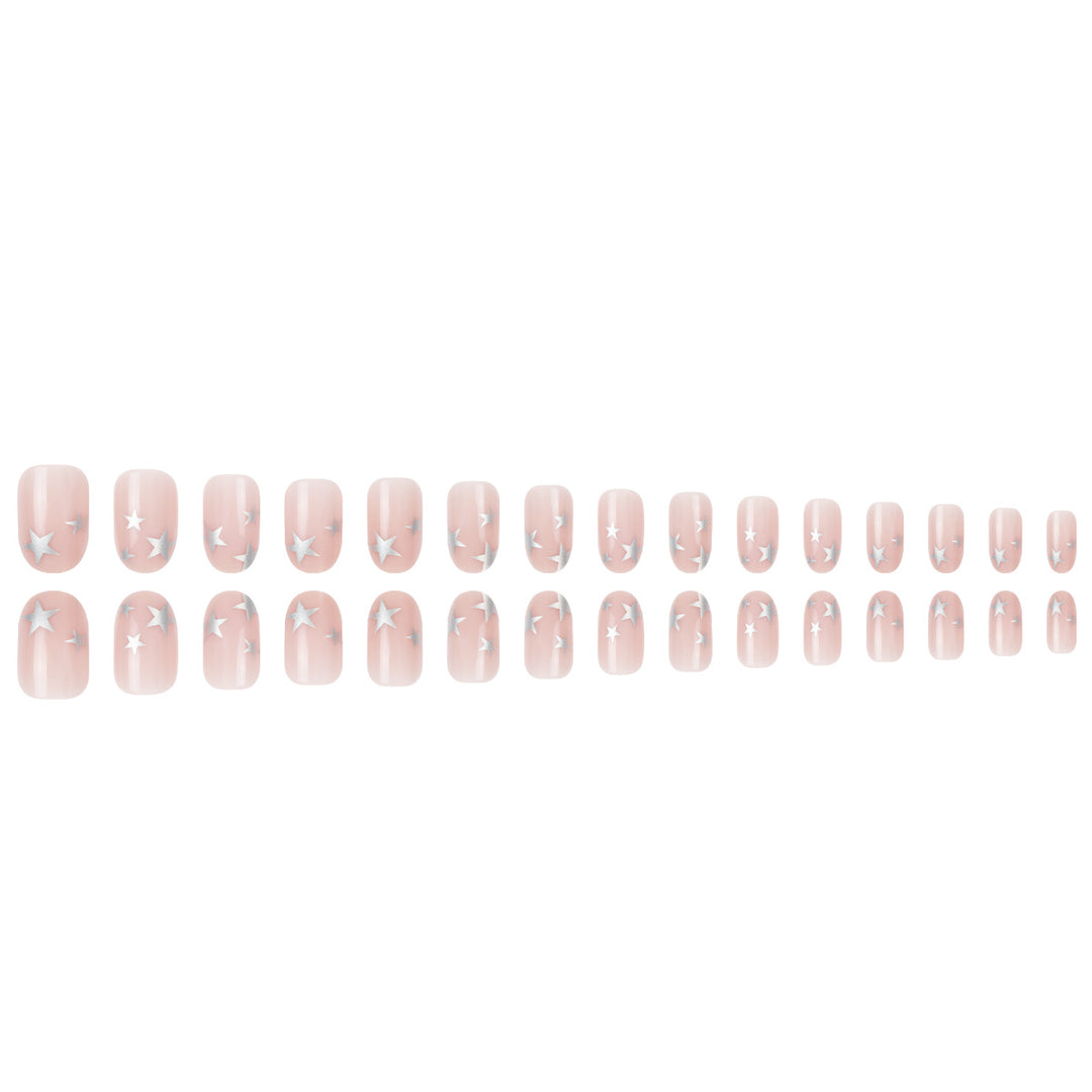 Decorative Star-Accented Press-On Nails Kalsten