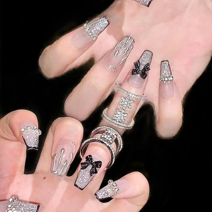 Premium Rhinestone-Embellished Press-On Nail Set Kalsten 1787296405