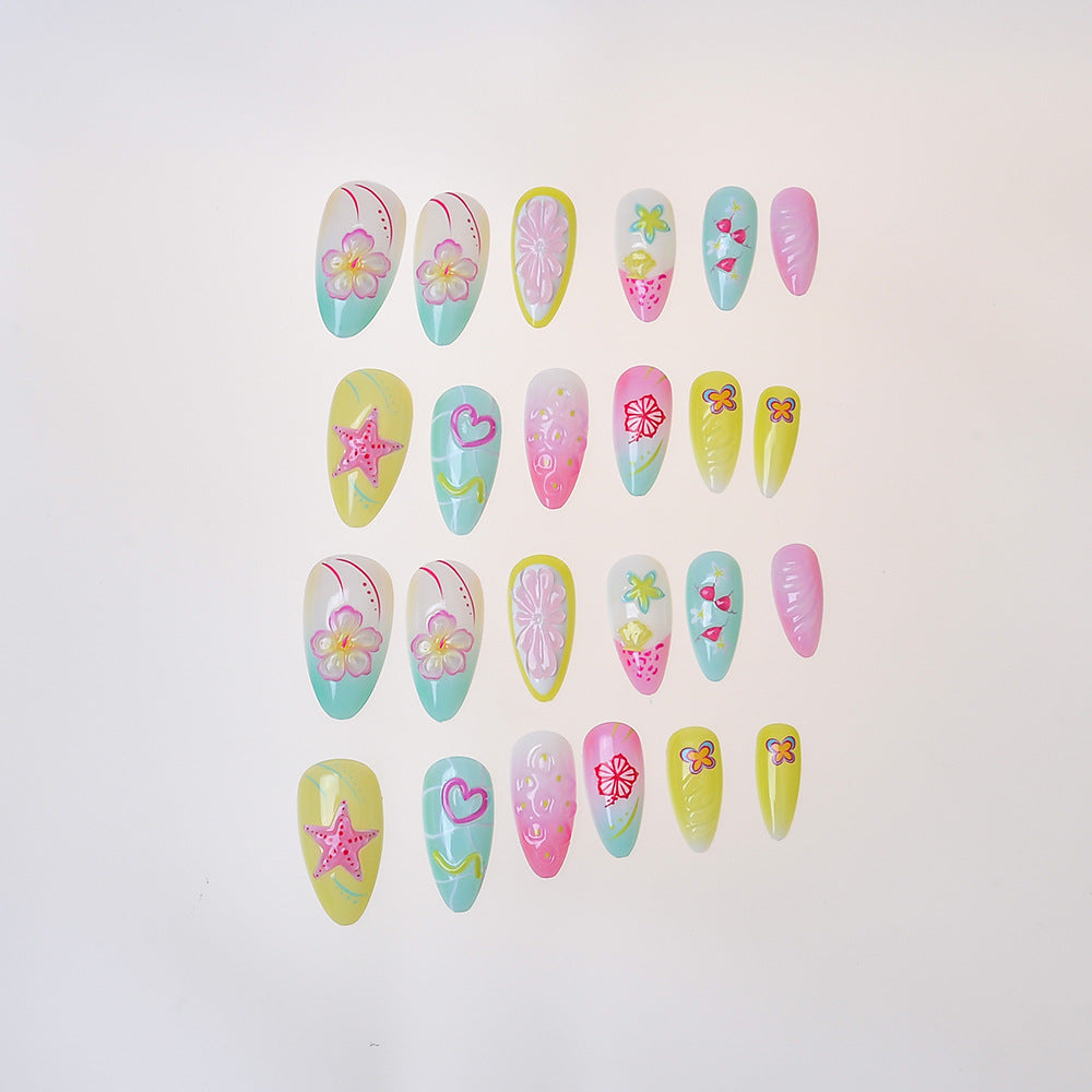 Artistic Themed Press-On Nail Collection Kalsten