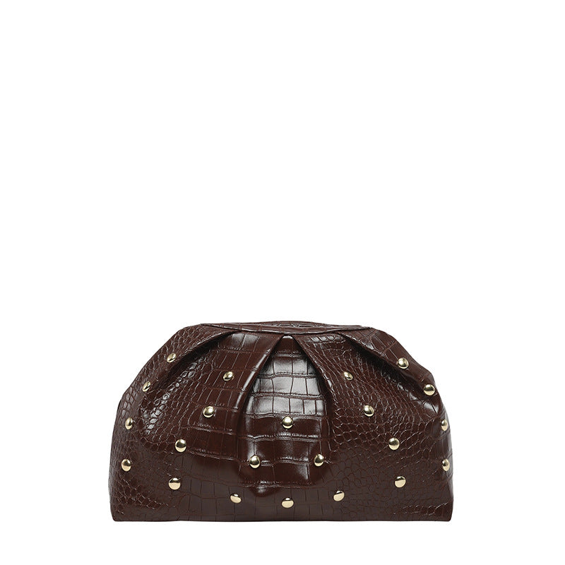 WoElegant Textured Crocodile Pattern Clutch Bag Kalsten