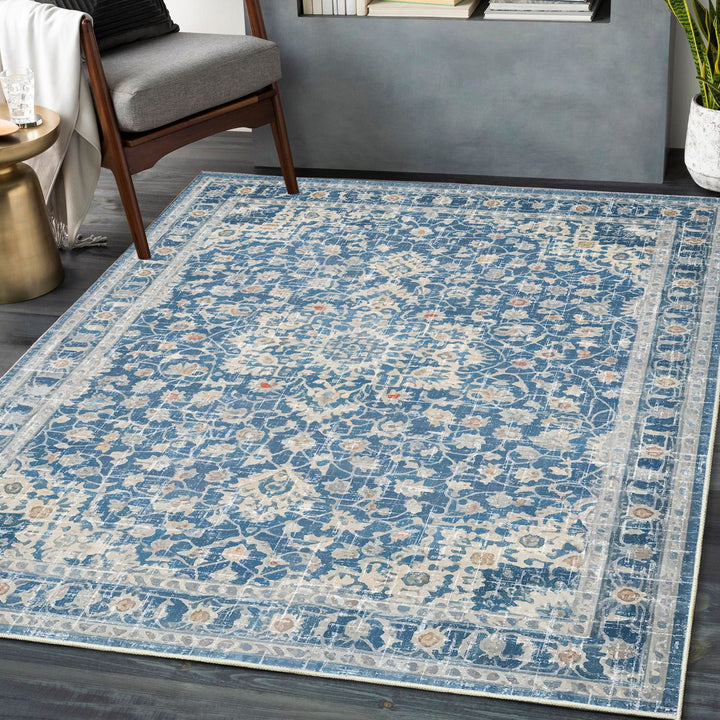 Vintage-Inspired Intricate Floral Area Rug Kalsten