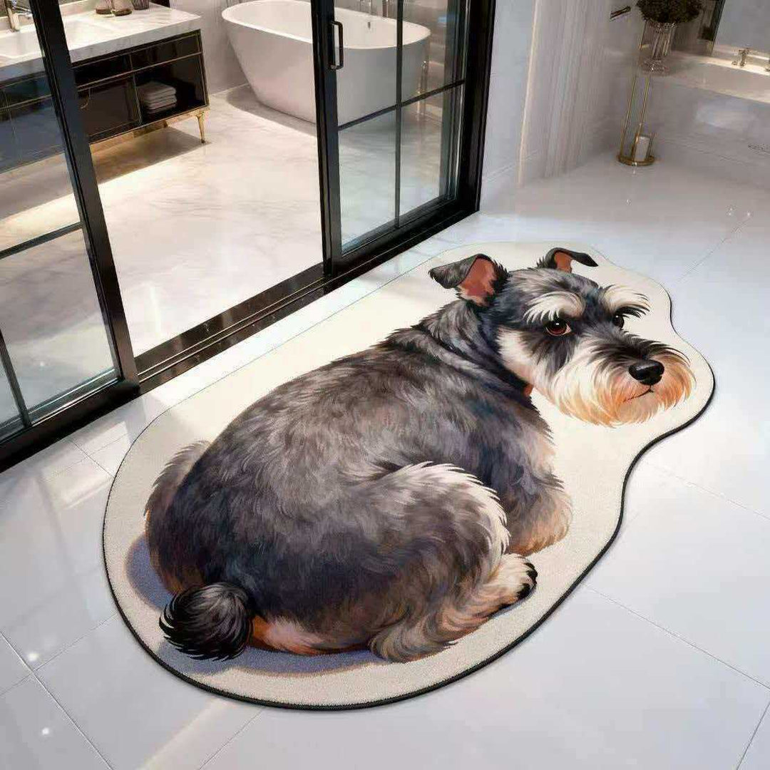 Cute Dog Shaped Bath Mat
