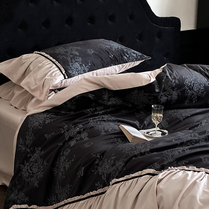 Romantic ruffle bedding set