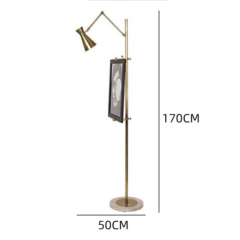Adjustable Floor Lamp with Marble Base