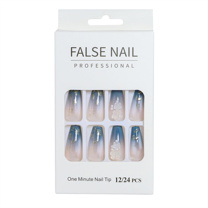 Decorative Press-On Nail Set with 3D Accents Kalsten