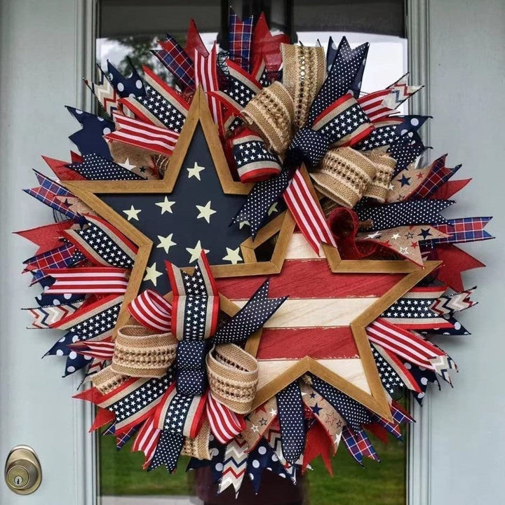 Unisex nan patriotic anniversary commemorative circular resin wall plaque with high-relief eagle Liberty Bell and Statue of Liberty personalization Kalsten