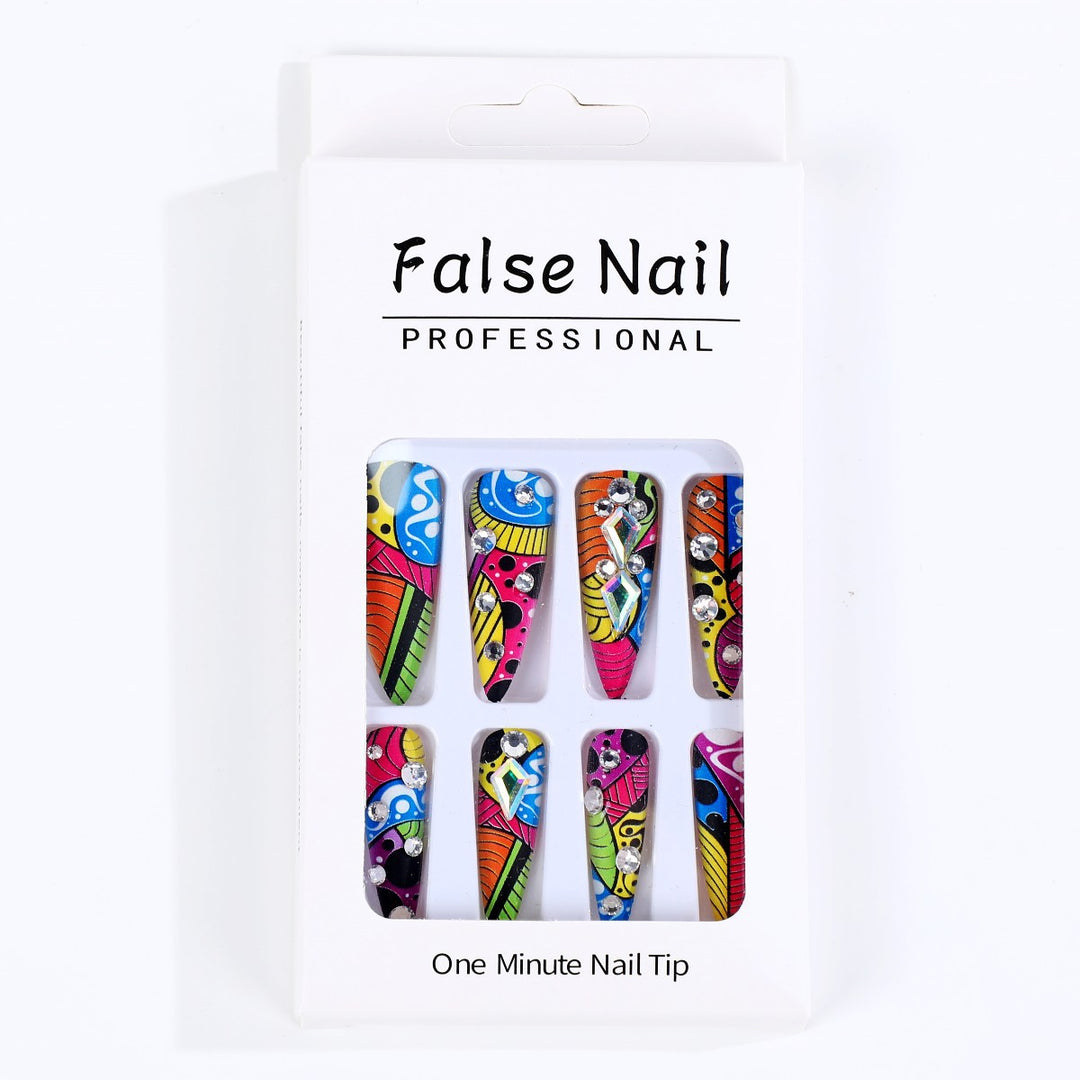 Creative Nail Art with Colorful Design Kalsten