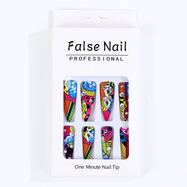 Creative Nail Art with Colorful Design Kalsten