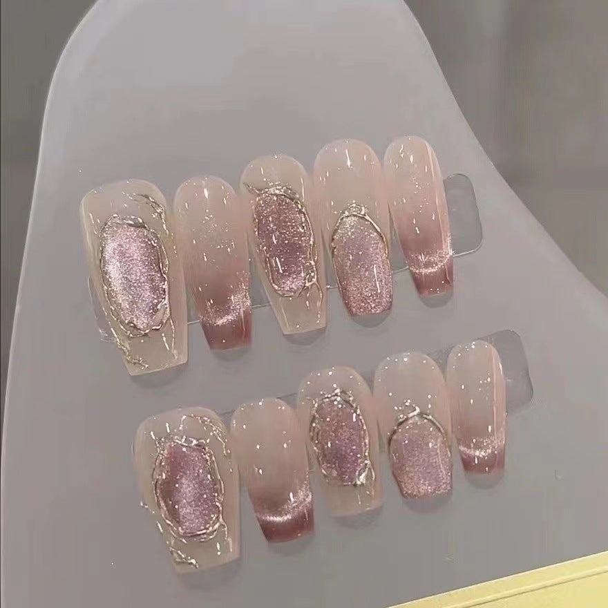 Luxury Glittery Press-On Nail Set