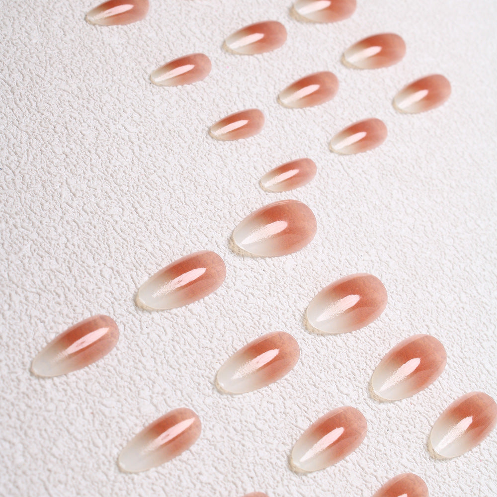 Elegant Ombre Almond Press-On Nails Kalsten