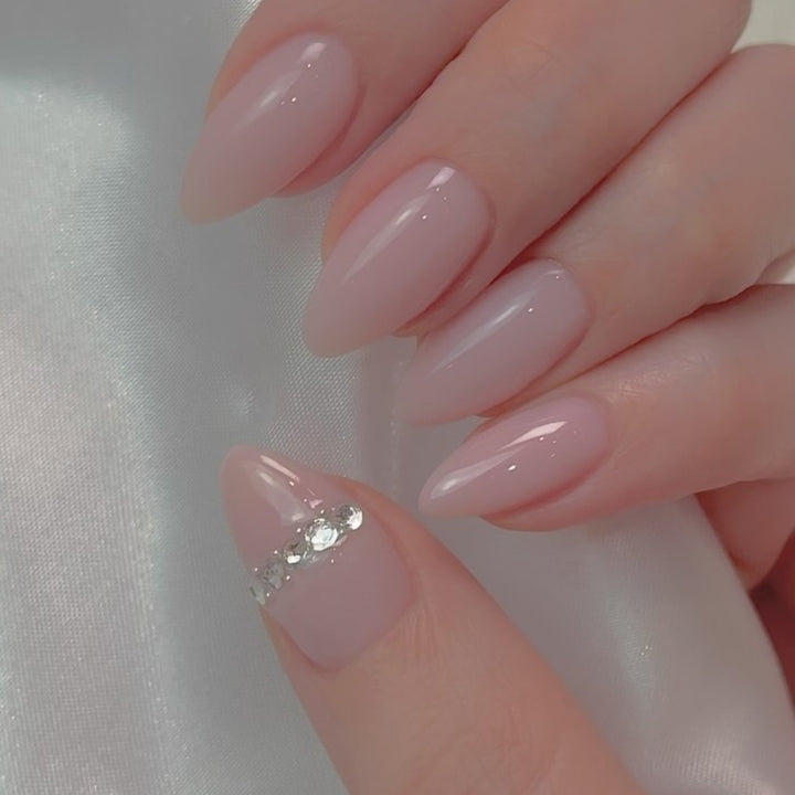 Elegant Almond-Shaped Nail Enhancements Kalsten 1789915615