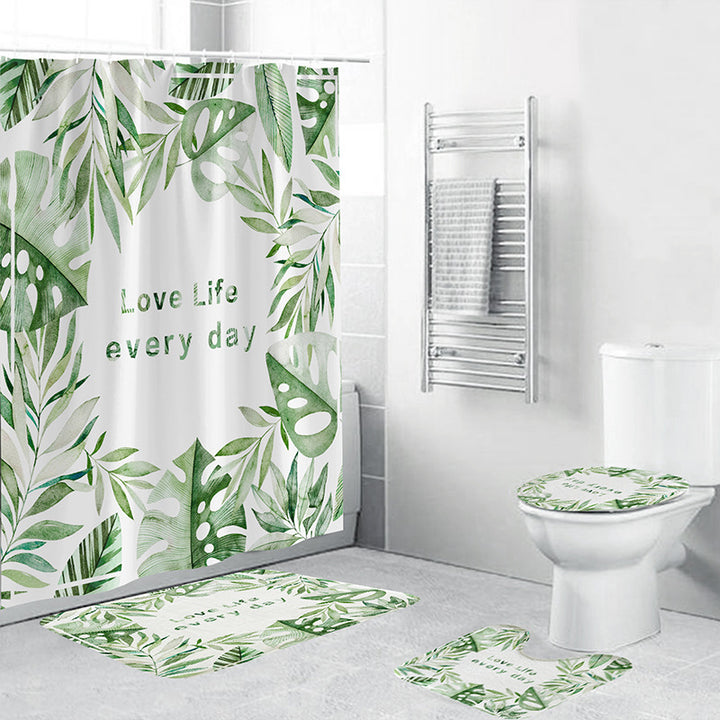 Tropical Plant Bathroom Set Kalsten