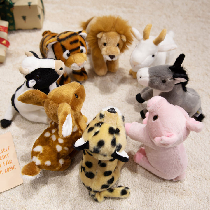 Realistic Plush Lion Companion with Full Fluffy Mane and Poseable Legs Kalsten