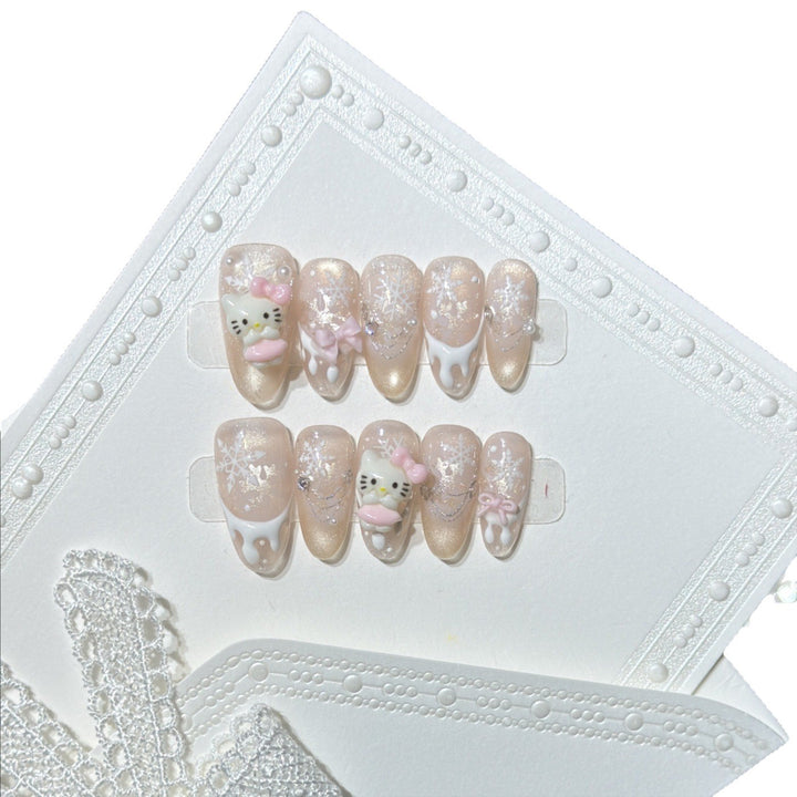 Decorative Themed Press-On Nail Art Set Kalsten