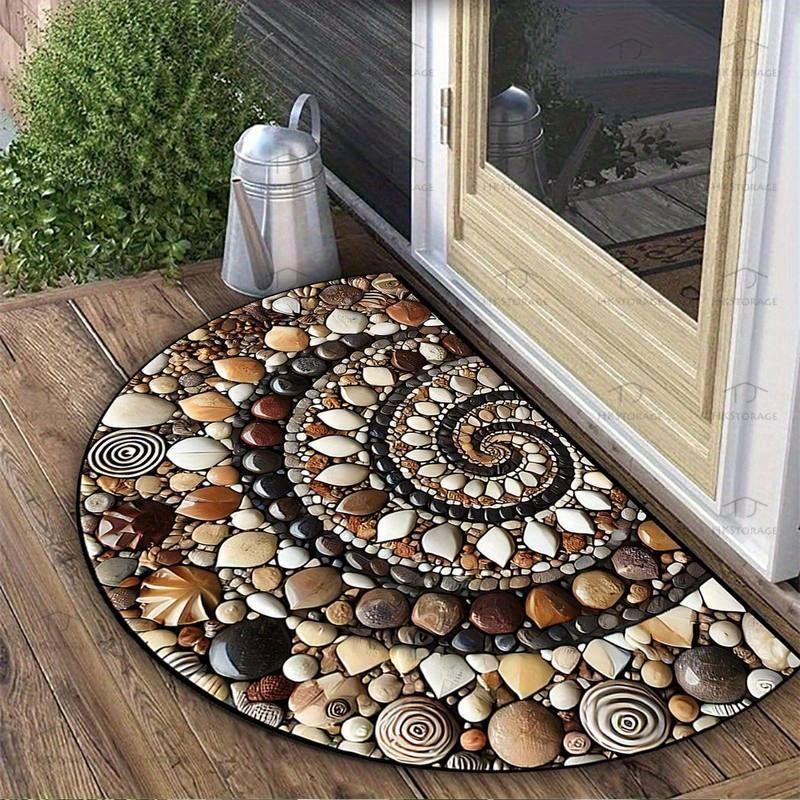 Circular Decorative Natural Stone Mat