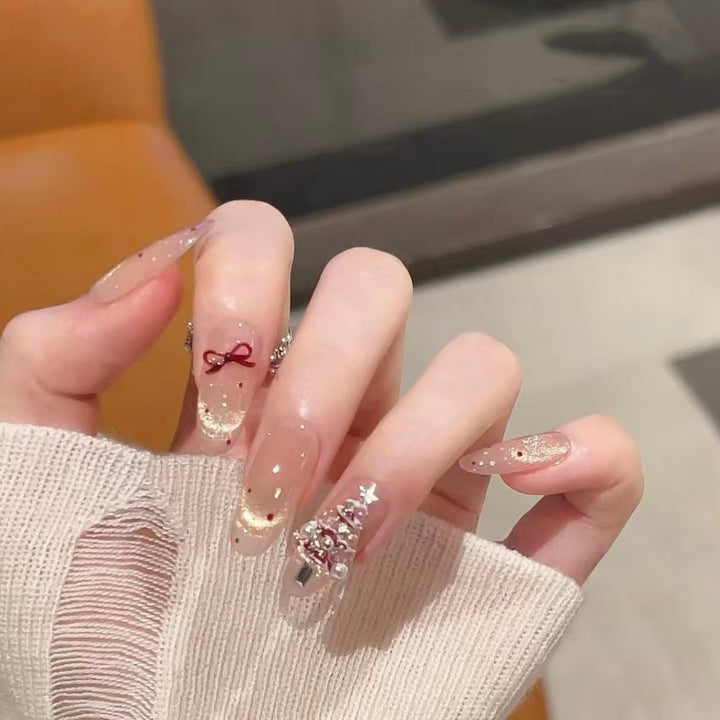Elegant Glittery Nail Art Kalsten