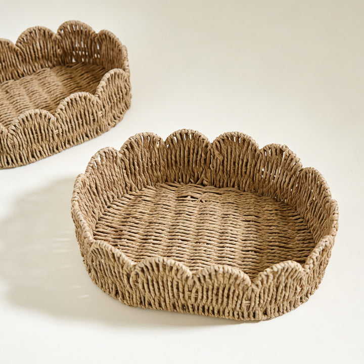Decorative hand-woven storage basket Kalsten