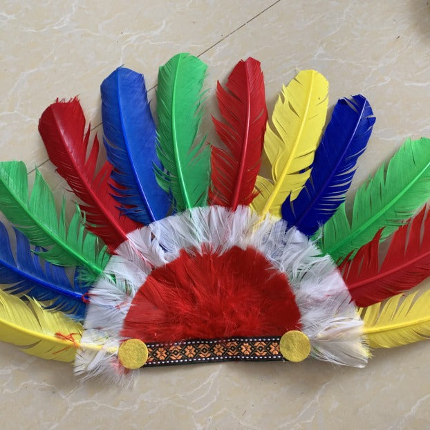 Indian feather headgear