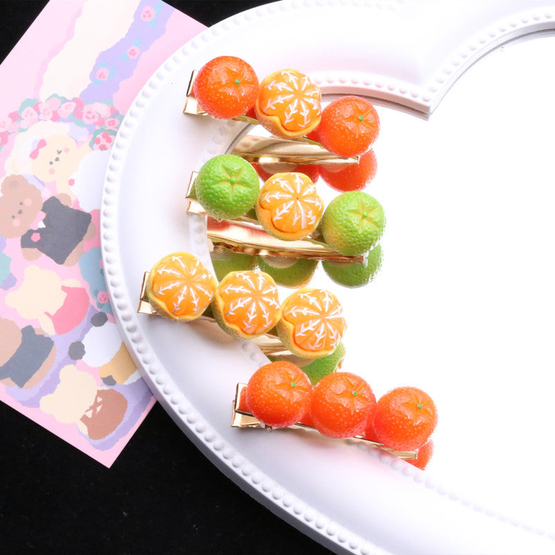 Decorative Citrus Fruit Hair Clip Kalsten