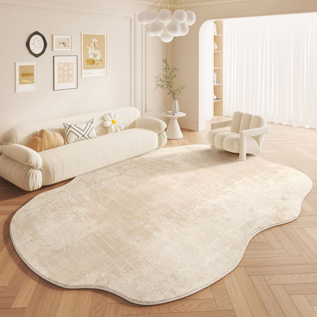 Modern Organic Shaped Area Rug for Home Decor