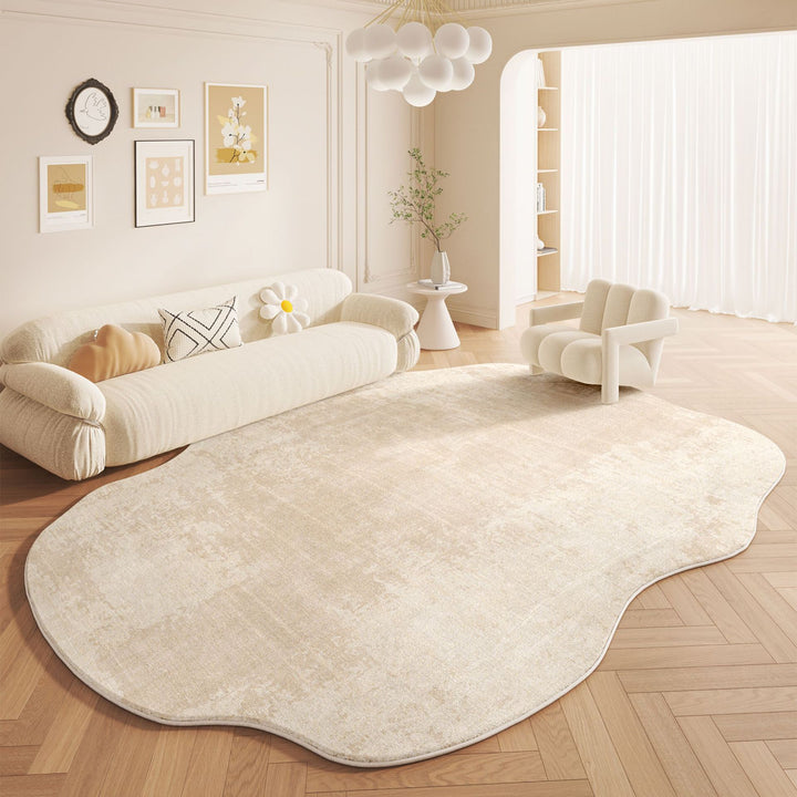 Modern Organic Shaped Area Rug for Home Decor