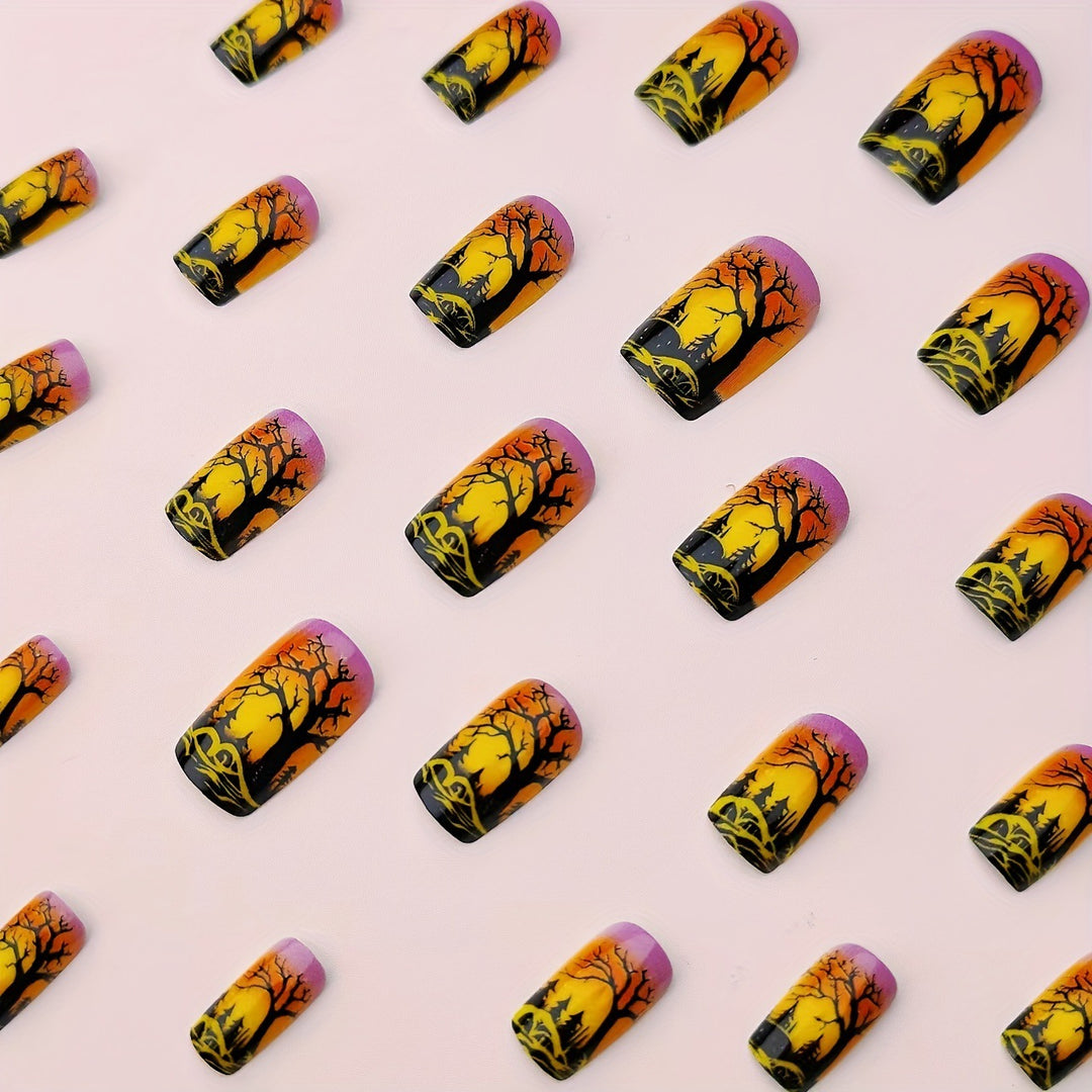 Dramatic Halloween-Themed Nail Art Kalsten