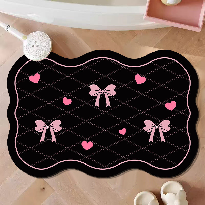 Decorative Bow-Shaped Bath Mat Kalsten