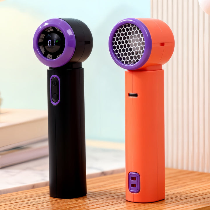 Women Portable USB Fan with Digital Display Kalsten