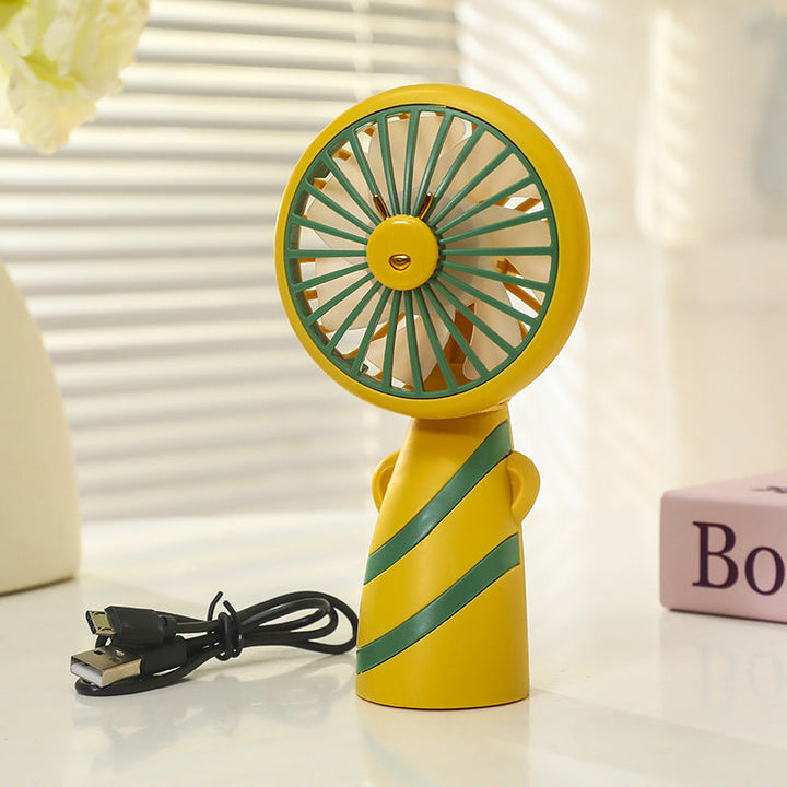 Women's Portable Mini Handheld Fan with USB Charging Function and Ergonomic Design Kalsten