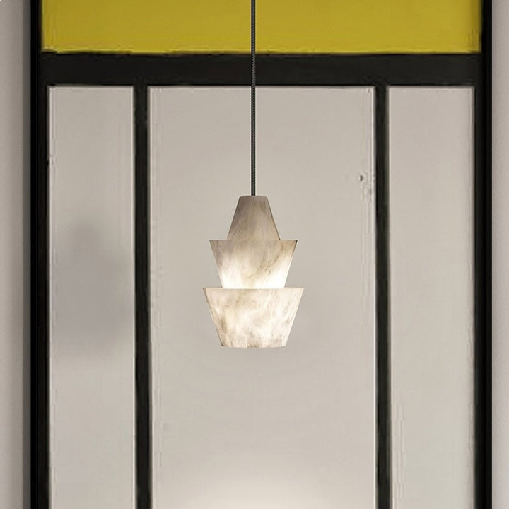 Layered Geometric Pendant Light