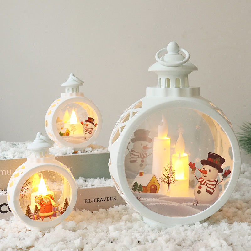 Christmas lantern with LED lighting