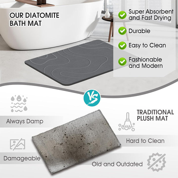 Diatomaceous Earth Bath Mat