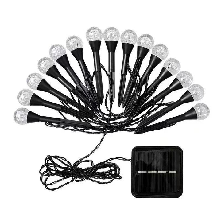 Crescent Moon Solar Garden Stake Lights With Textured Acrylic Diffuser And Warm White LED Kalsten