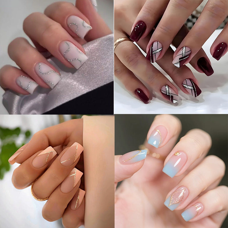 Elegant French Tip Acrylic Nail Art Kalsten