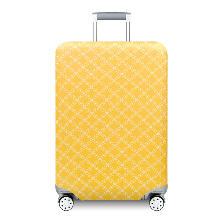 Unisex hard-shell suitcase with modern wave pattern Kalsten