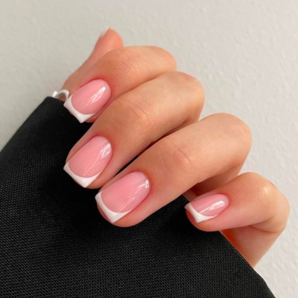 French Tip Gel Nail Enhancements
