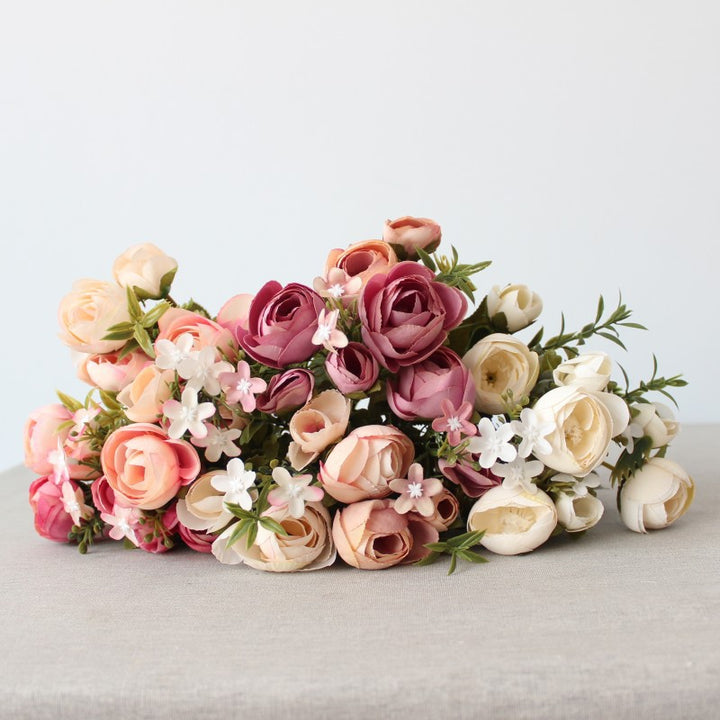 Artificial Floral Bouquet with Realistic Roses