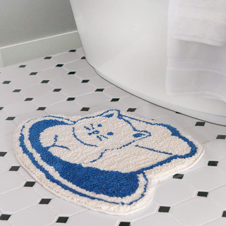 Cartoon Cat-Shaped Bath Mat