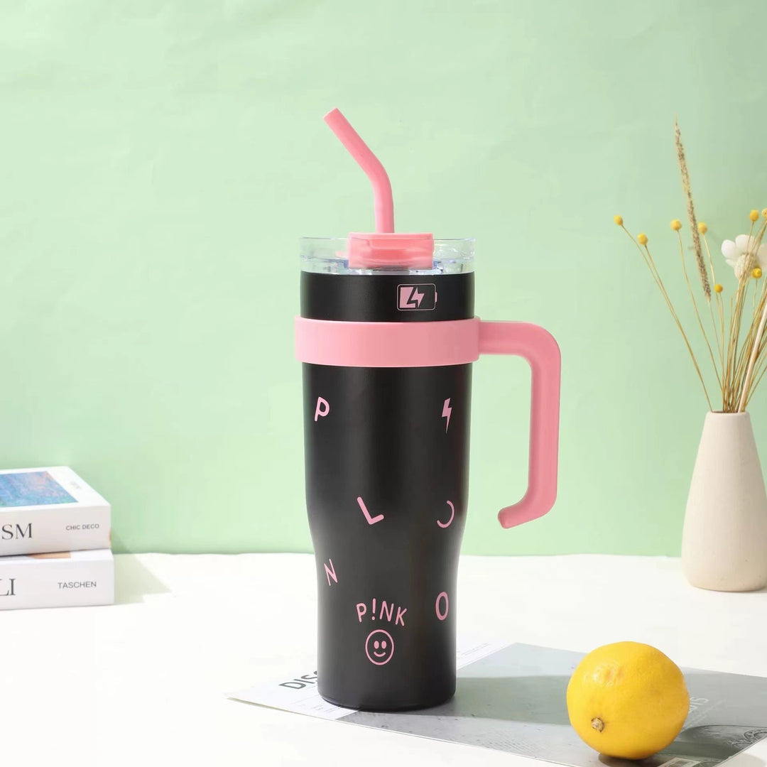 Women's plastic drinking cup with integrated straw Kalsten