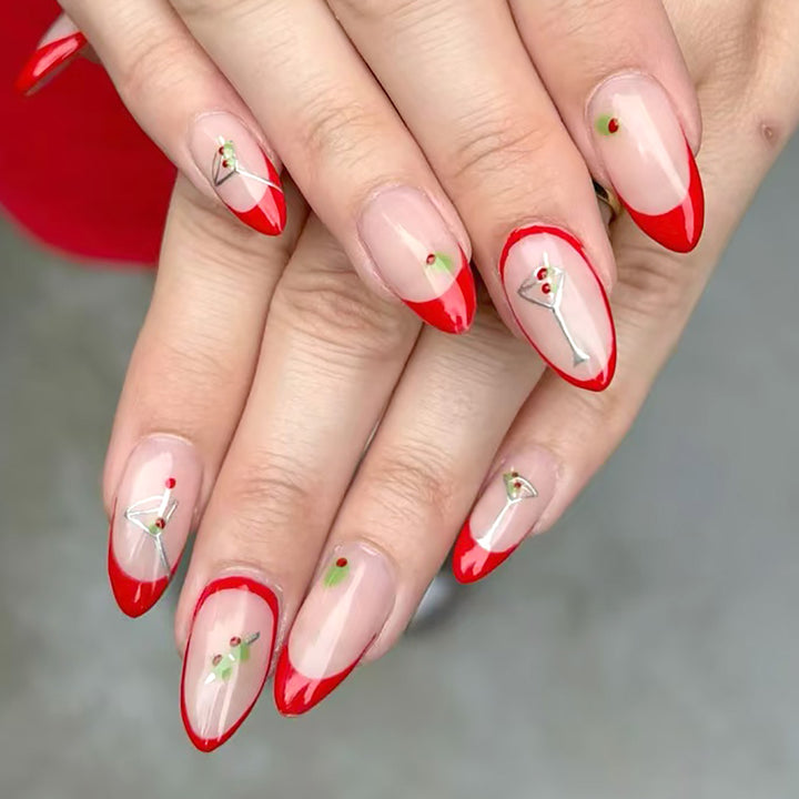 Holiday-Themed Press-On Nail Art Kalsten