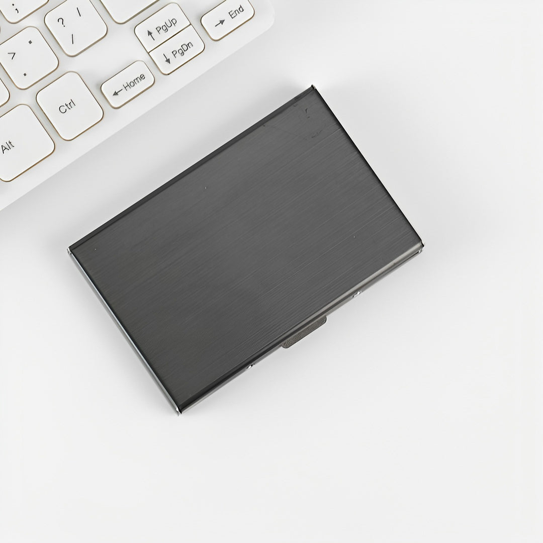 Premium Slim Aluminum Business Card Holder