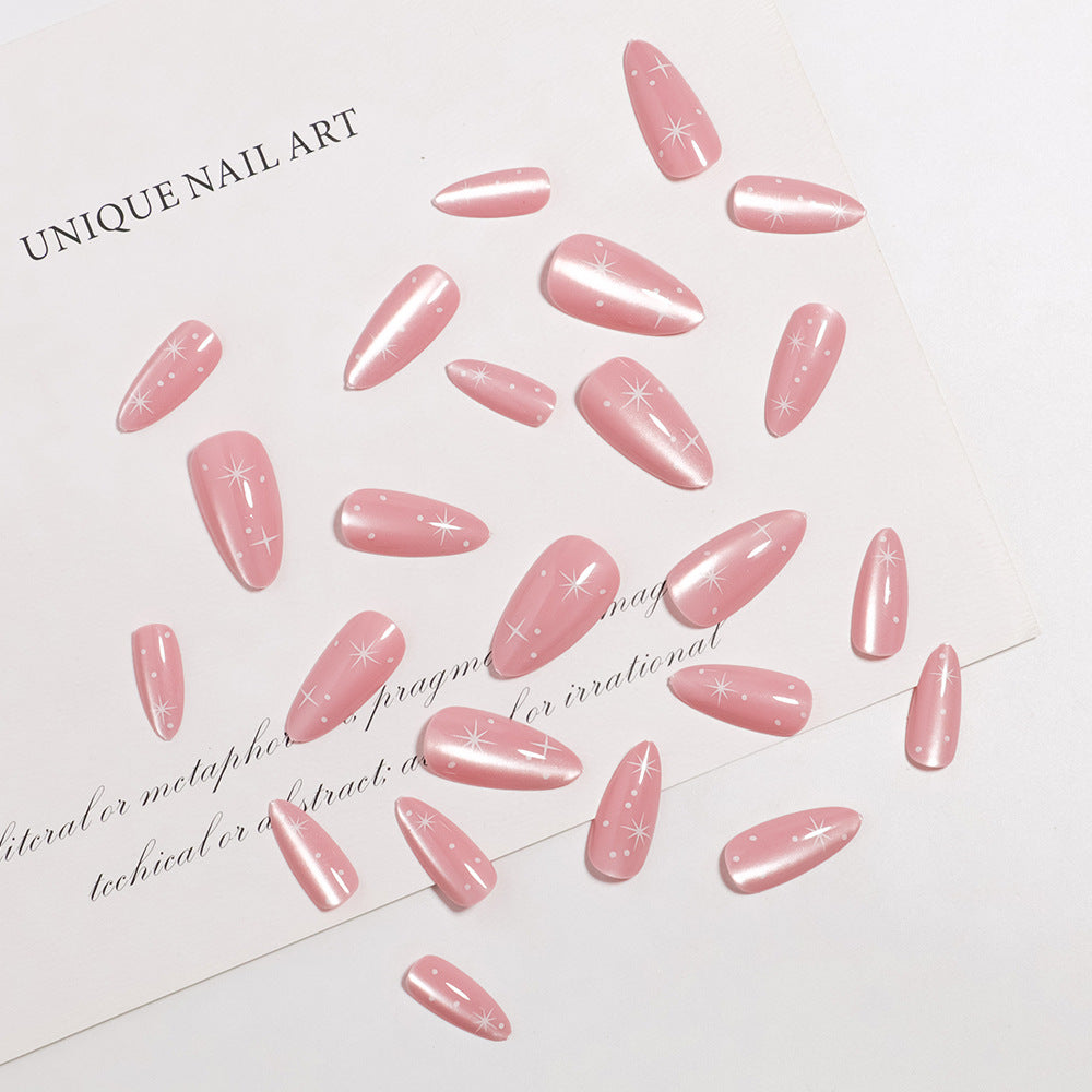 Glossy Almond-Shaped Press-On Nail Tips Kalsten