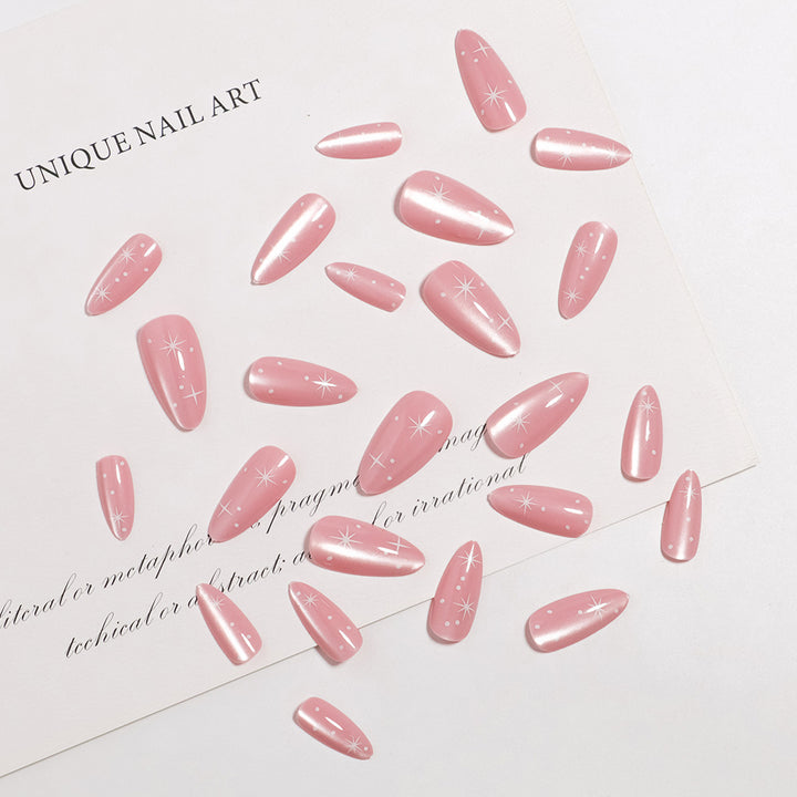Glossy Almond-Shaped Press-On Nail Tips Kalsten