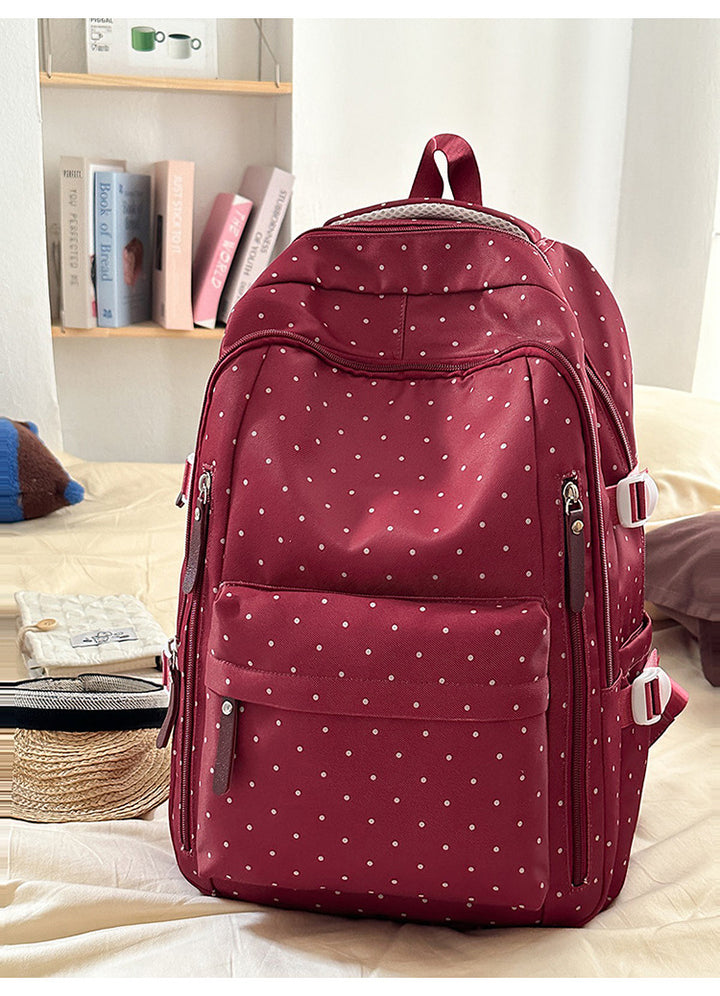 Stylish Polka Dot Pattern Backpack Kalsten