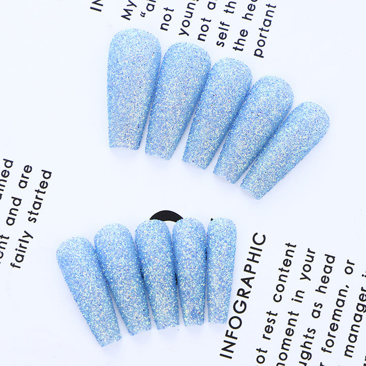 High-quality artificial nails with glitter effects Kalsten