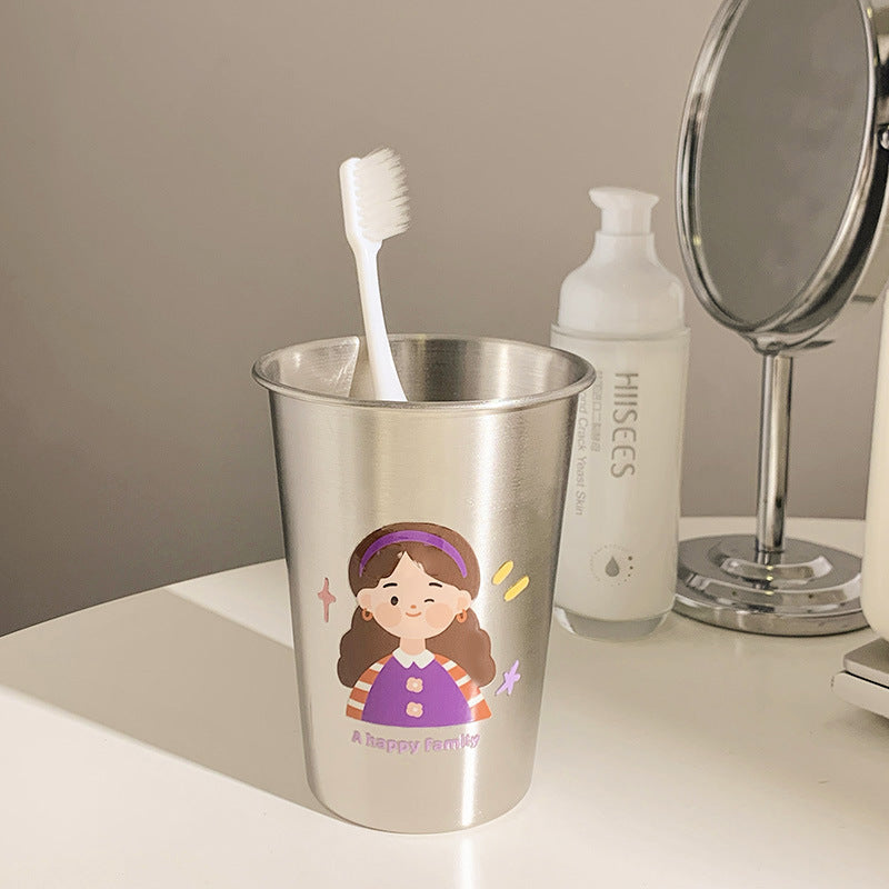Stainless Steel Toothbrush Holder with Creative Children's Design Kalsten