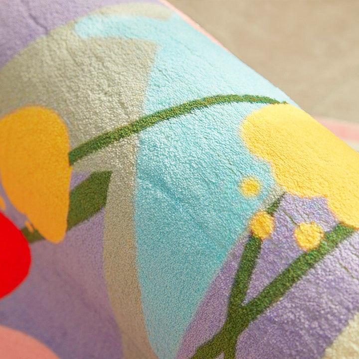 Floral-Themed Bath Area Mat