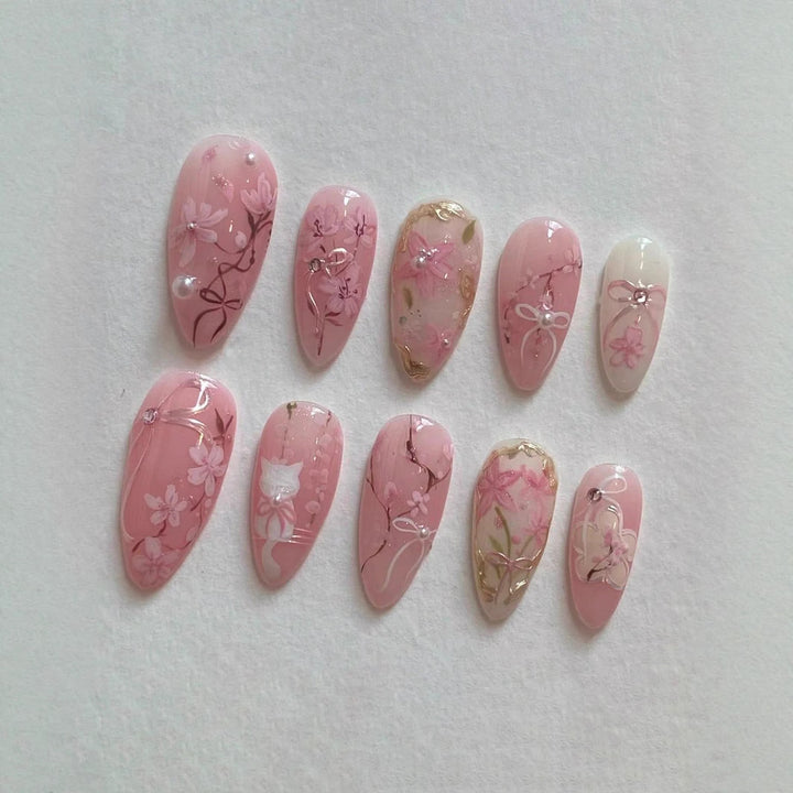 Artistic Press-On Nail Art Set Kalsten