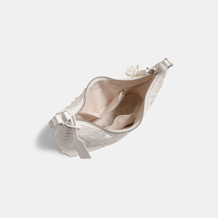 Chic Woven Leather Hobo Bag